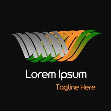 Professional creative modern abstract monogram business VWUX letter logo Illustrazione stock