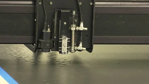 Professional Cutting Machine CLOSE UP Stock Footage 171987749