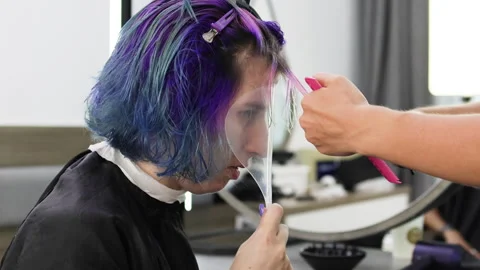 Professional cutting tools for bang. Video stock 277687867