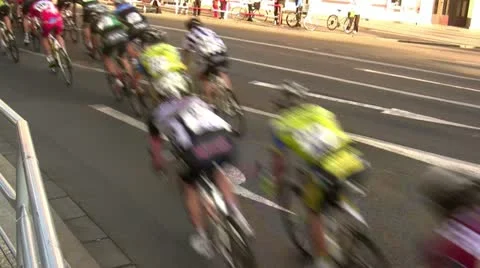 Professional cycling race Stock Footage 10916138