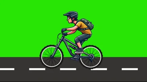 Professional Cyclist with Black Helmet Stock Footage 293433493