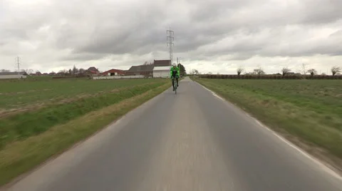 Professional cyclist training Stock Footage 37079862