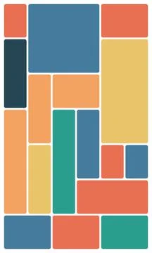 Professional Dashboard Bento Grid Stock Illustration