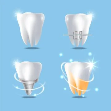 Professional dental services vector concept isolated illustration Stock Illustration