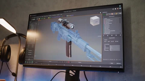 Professional design software with 3D mod... | Stock Video | Pond5