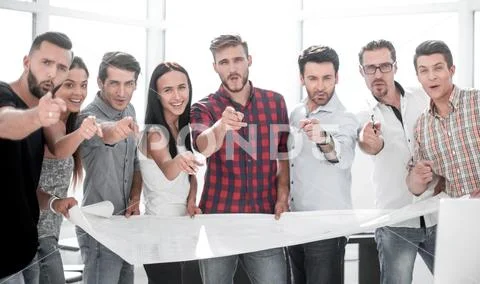 Professional design team, showing on you Stock Photos