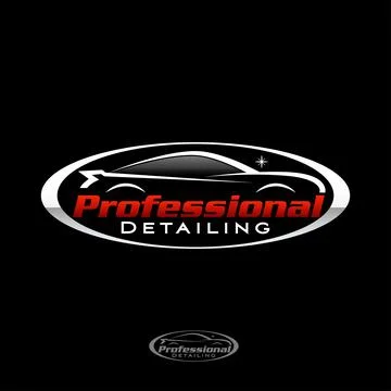 Professional detailing logo design template Stock Illustration