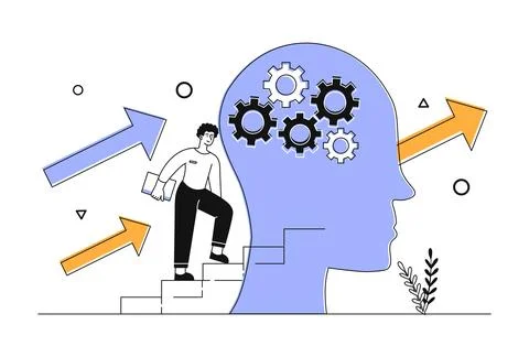 Professional development concept Stock Illustration