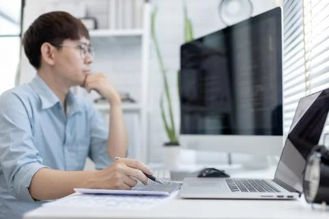 Professional development programmers are laying out a structure or draft on p 스톡 사진