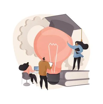 Professional development of teachers abstract concept vector illustration. Stockillustratie