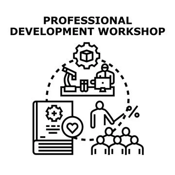 Professional development workshop for career growth 스톡 일러스트