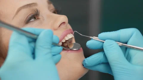 Professional diagnostics in the clinic and identification of problems by a Video stock 250126102