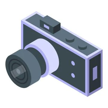 Professional digital camera capturing high quality pictures Stock Illustration