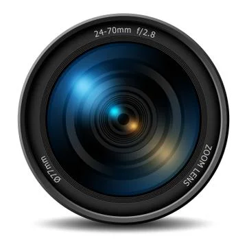 Professional digital camera zoom lens Stock-Illustration