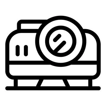 Professional digital projector standing on tripod for presentation Stock Illustration