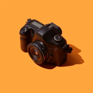 Professional digital reflex camera Stock Illustration