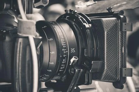 Professional digital video camera Stock Photos