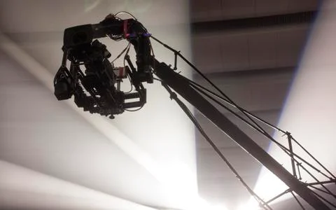 Professional digital video camera. Stock Photos