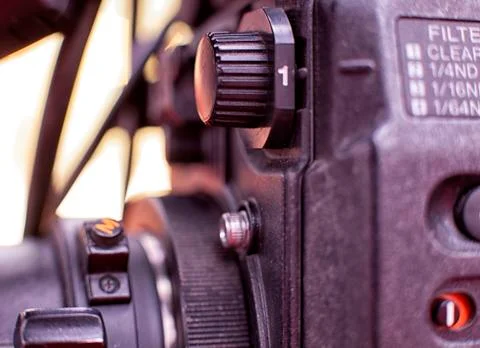 Professional digital video camera. Stock Photos