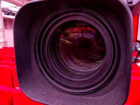 Professional digital video camera. Stock Photos