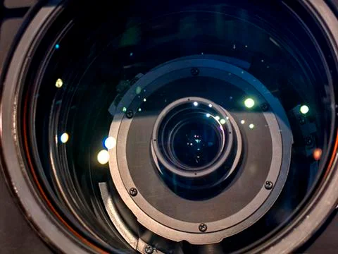 Professional digital video camera. Foto stock