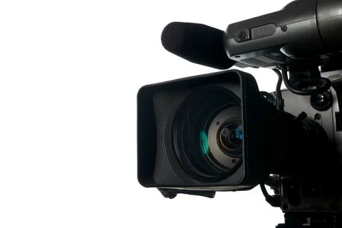 Professional digital video camera Stock Photos