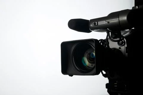 Professional digital video camera Stock Photos