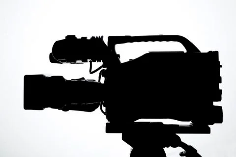 Professional digital video camera Stock Photos