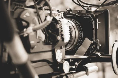 Professional digital video camera Stock Photos