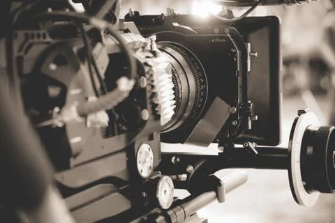 Professional digital video camera Stock Photos