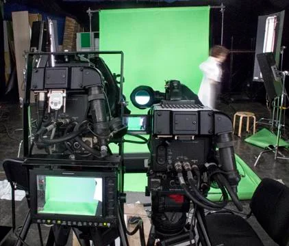 Professional digital video camera. Foto stock