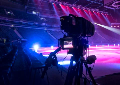 Professional digital video camera. Stock Photos