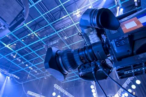 Professional digital video camera. Foto stock
