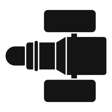 Professional digital video camera recording a movie イラスト素材