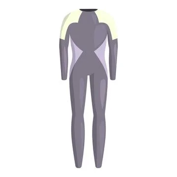 Professional diving suit for exploring seabed and coral reef Stock Illustration