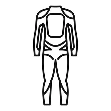 Professional diving suit protecting diver while exploring ocean depths icon Stock Illustration