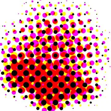Professional Dot Halftone Background Textures for Creative Applications Stock Illustration