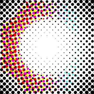 Professional Dot Halftone Background Textures for Creative Applications Stock Illustration