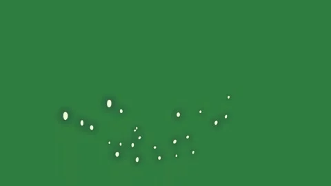 Professional Dots Flying With Tooth Green Screen Element Stock Footage 338017277