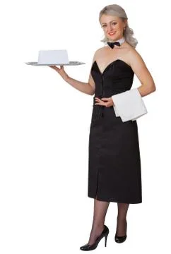 Professional dress code for waitress Stock Photos