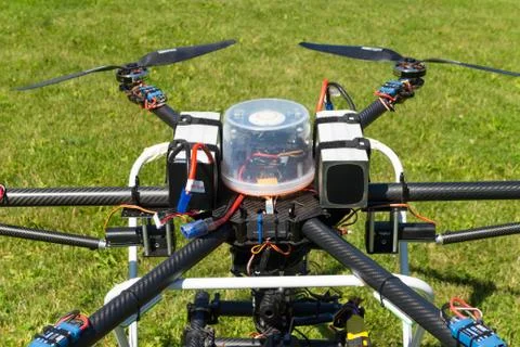 Professional drone with camera Stock Photos