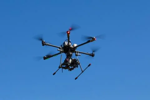 Professional drone with camera Stock Photos