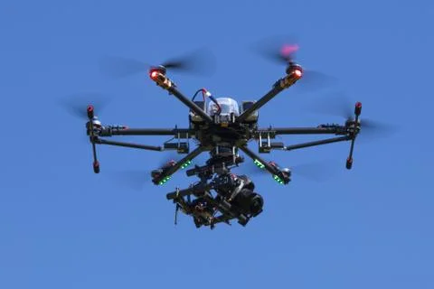 Professional drone with camera 写真素材