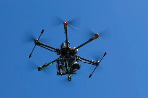 Professional drone with camera Stock Photos