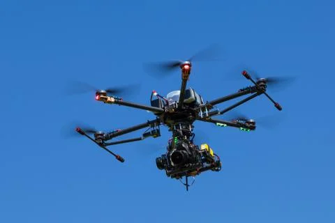 Professional drone with camera Stock Photos