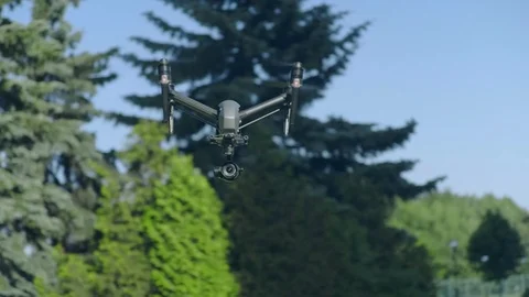 Professional Drone Camera Shooting Stock Footage 92351427