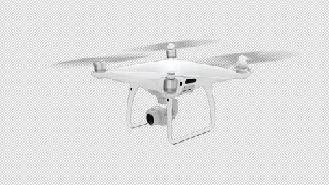 Professional drone flying over with Alpha background to apply in edition. 스톡 동영상 152796995