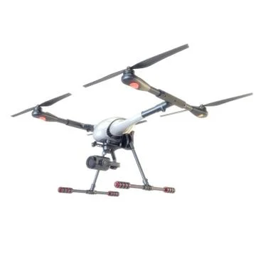 Professional Drone isolated on background. 3d illustration Illustrazione stock