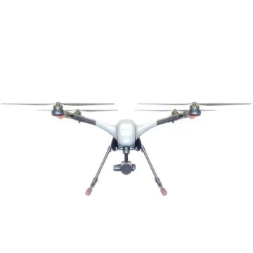 Professional Drone isolated on background. 3d illustration Stock Illustration