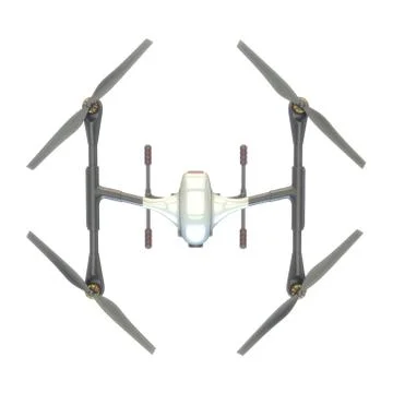 Professional Drone isolated on background. 3d illustration Stock Illustration